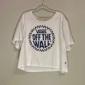 Women’s vans off the wall cropped oversized tee